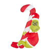 Grinch Hanging on Candy Cane Christmas Scene Inflatable.